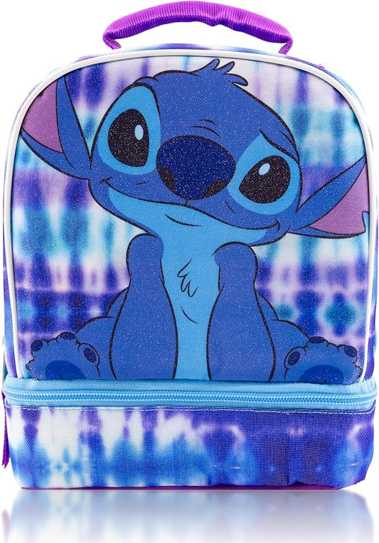 Disney Stitch Lunch Box for Kids | Insulated Lunch Bag Lunch Box for Girls, Boys, Unisex | Lilo and Stitch Multicolor Reusable Lunchbox