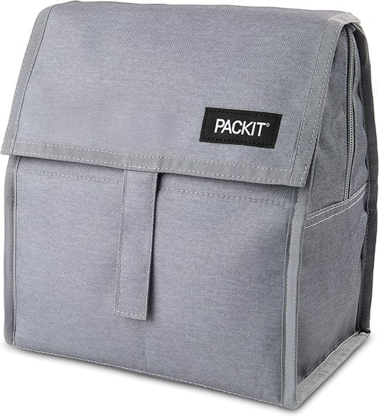 Packit Freezable Lunch Bag, Gray Fog
