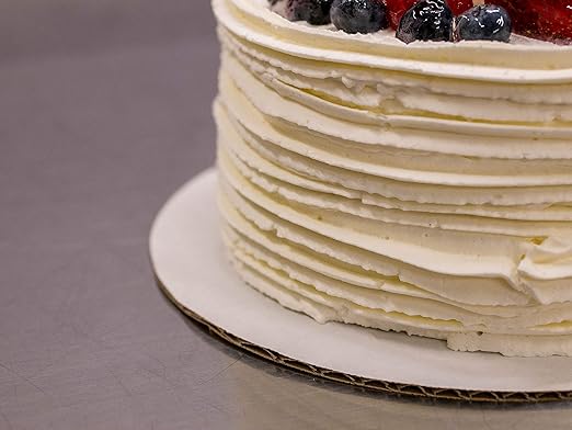 Southern Champion Tray 11317 10" Mottled Corrugated Uncoated Single Wall Cake , White (Case of 100)