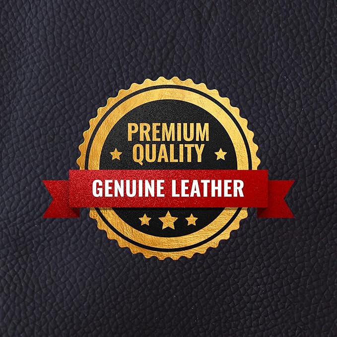 Under NY Sky Genuine Leather Knife Roll Case - 6 Slots - Real Leather Pouch - Portable Bag for Cooking Tools, Utensils, Cutlery Knives, Brushes - Chefs, Kitchen, Travel, Gift - Black
