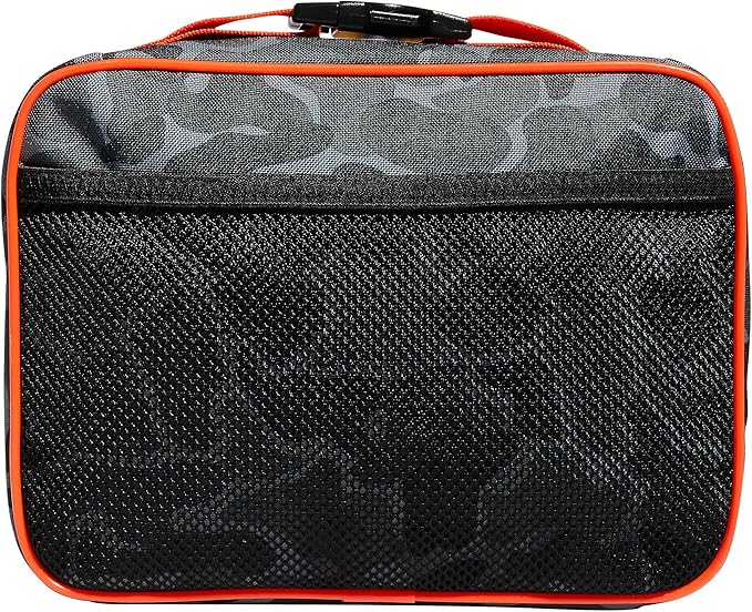 adidas Foundation Insulated Lunch Bag for Men and Women, Nomad Camo Grey/Solar Gold/Solar Red