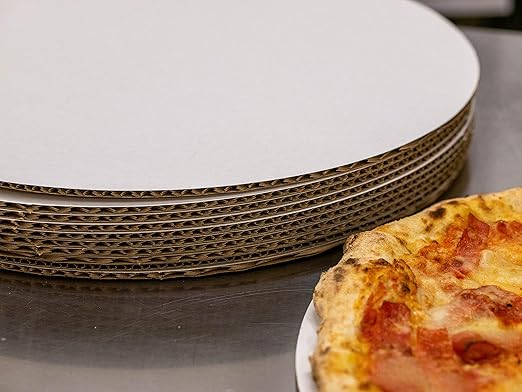 Southern Champion Tray 11329 16" Mottled Corrugated Uncoated Single Wall Cake , White (Case of 100)