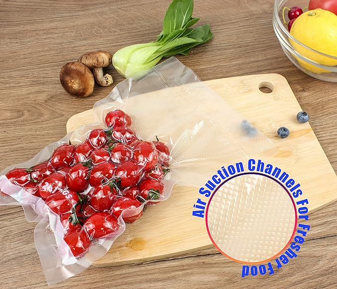 24/7 Bags- 3 Pack Rolls 8 INx20 FT Vacuum Seal Bags, Cut To Size, Zero BPA, Heavy Duty, Freezer Safe, Compatible with All Vacuum Seal Machines for Sous Vide, Meal Prep