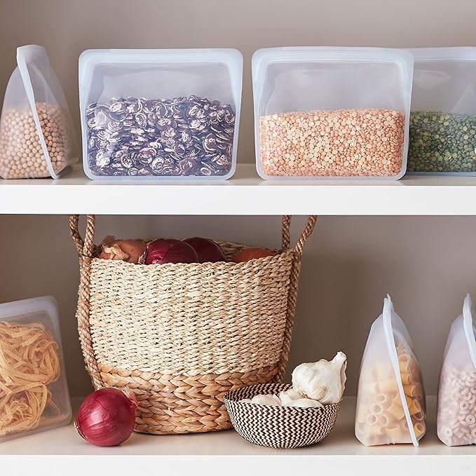 Stasher Reusable Silicone Storage Bags (Mini + Snack) Bundle