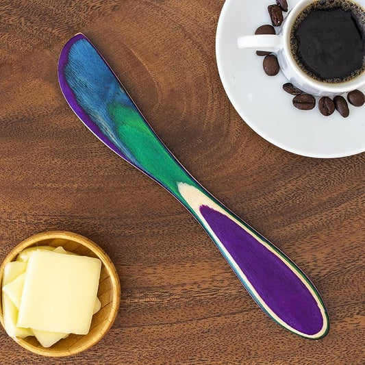 Totally Bamboo Baltique Mumbai Collection 8" Spreading Knife in Colored Birch Wood