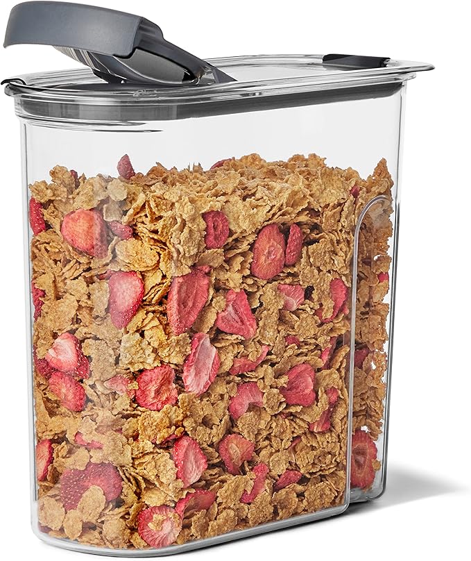 Rubbermaid Brilliance Airtight Cereal Food Storage Container, Shatterproof, BPA-Free and Dishwasher-Safe, 32oz Capacity (Pack of 2)