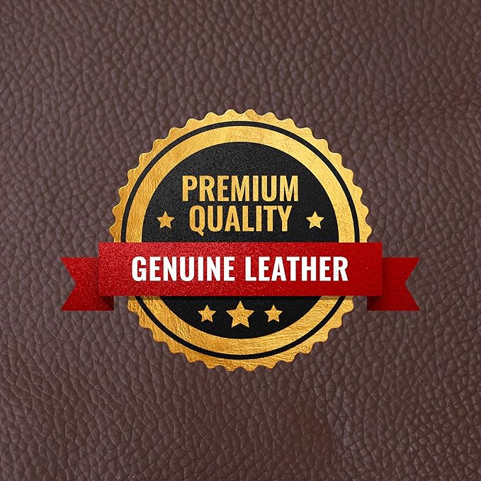 Under NY Sky Genuine Leather Knife Roll Case - 6 Slots - Real Leather Pouch - Portable Bag for Cooking Tools, Utensils, Cutlery Knives, Brushes - Chefs, Kitchen, Travel, Gift - Brown