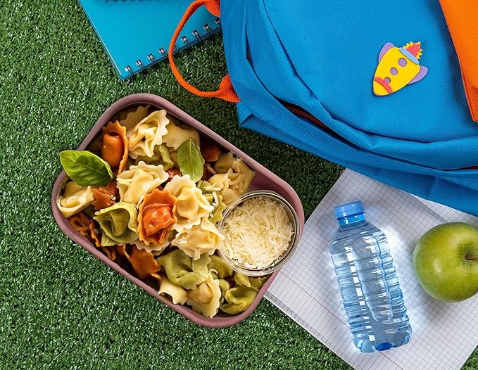 Perfect Portion 3-Pack Silicone Bento Boxes - Leakproof, Single-Compartment Lunch Containers, BPA-Free, Dishwasher, Oven & Fridge Safe, Dry Erase Marker Friendly - Tan