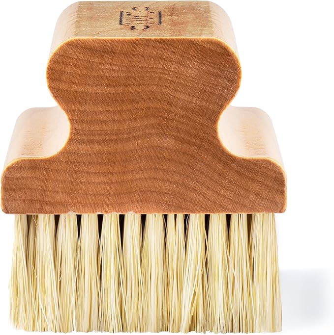CLARK'S Cutting Board Scrub Brush - For Applying Food Grade Mineral Oil - Food Safe Wood Stain - Ideal for Wooden Butcher Blocks - Bamboo - Cast Iron - Countertops - USA Maple Construction - Food Safe