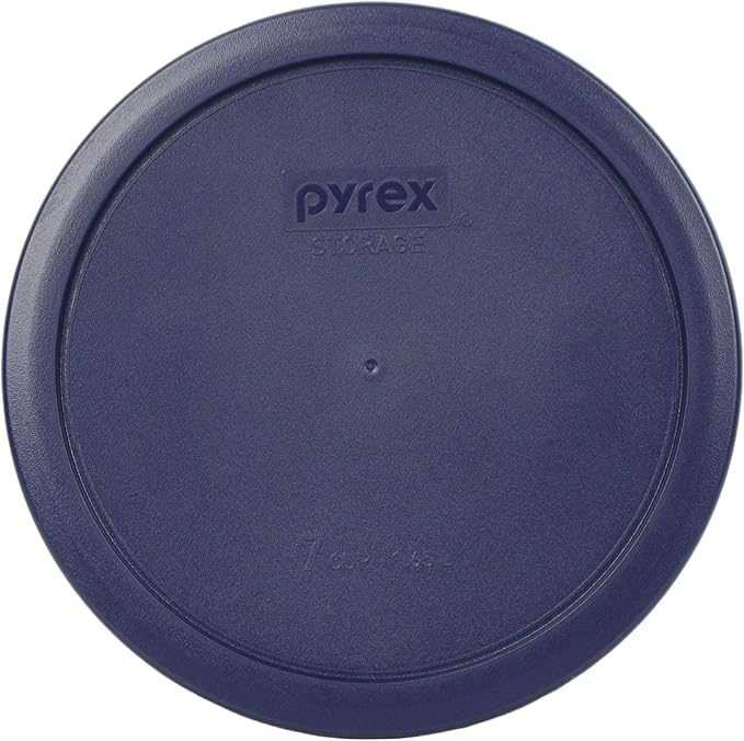 Pyrex Food Storage Plastic Replacement Lid Set (Cobalt Blue, Dark Blue)
