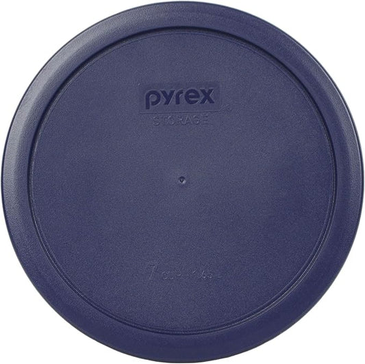 Pyrex Food Storage Plastic Replacement Lid Set (Cobalt Blue, Dark Blue)