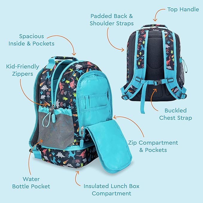 Bentgo Kids Prints 2-in-1 Backpack & Insulated Lunch Bag