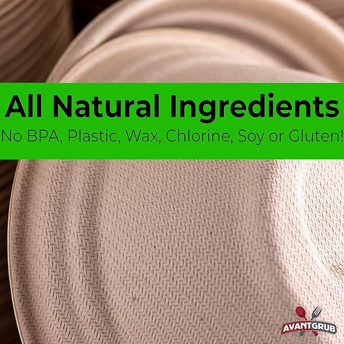 Mini Restaurant-Grade, Small 8 oz Bowls Bulk 250Pk. Great for Ice Cream, Chili or Soup. Disposable, Compostable Bowls are Allergen-Free, Leakproof and Microwave Safe for Hot or Cold Use