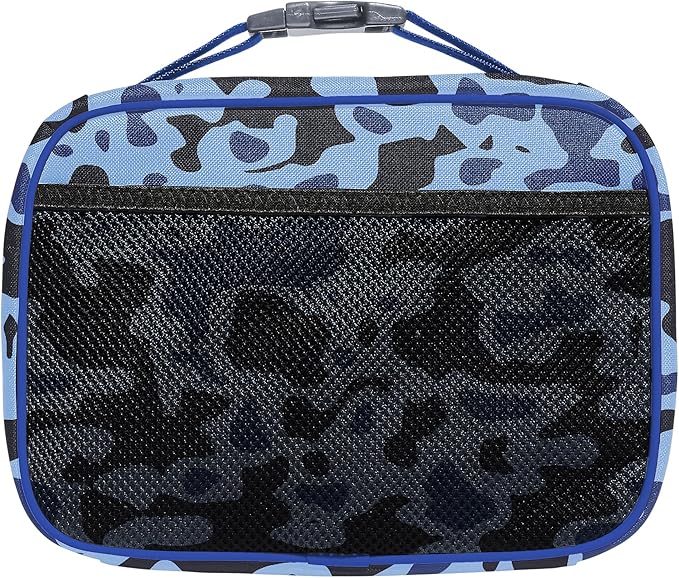 adidas Foundation Insulated Lunch Bag for Men and Women, Flow Blur/Signal Orange