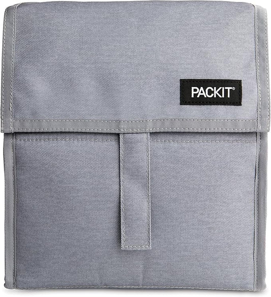 Packit Freezable Lunch Bag, Gray Fog