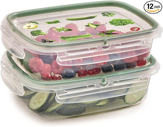 Srl SnipsLock Storage Jar, Green, 0,6 LT Quadrato