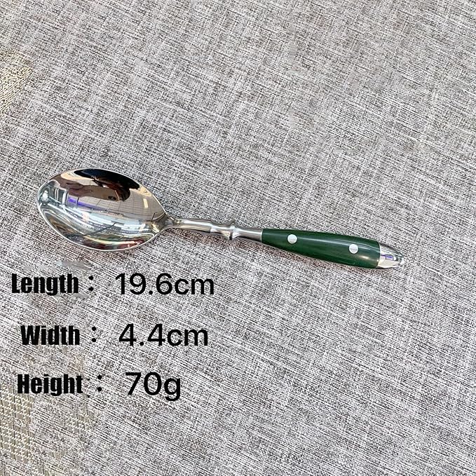 Green Silverware Set for 8 Flatware Sets Classic Two Nail Handle Ergonomic 18/8 Food-Grade Stainless Steel Cutlery SetDishwasher Safe for Family Gatherings Formal Occasions (32-Piece)